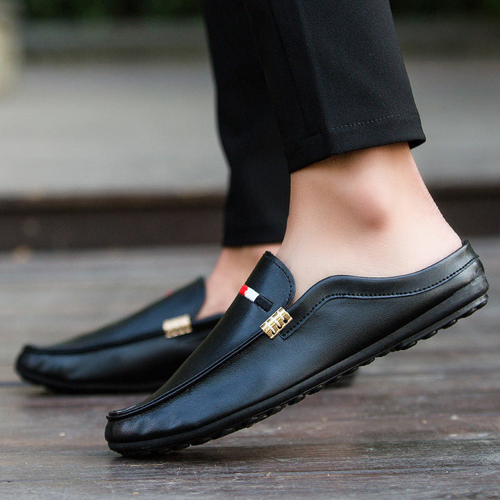 Reece Harding | Premium Leather Loafer Mules For Men