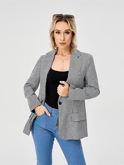 Clementine Ashford | Houndstooth Work Jacket For Women