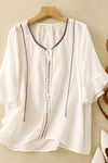 Gia™ | Embroidered Ruffle Sleeve Blouse