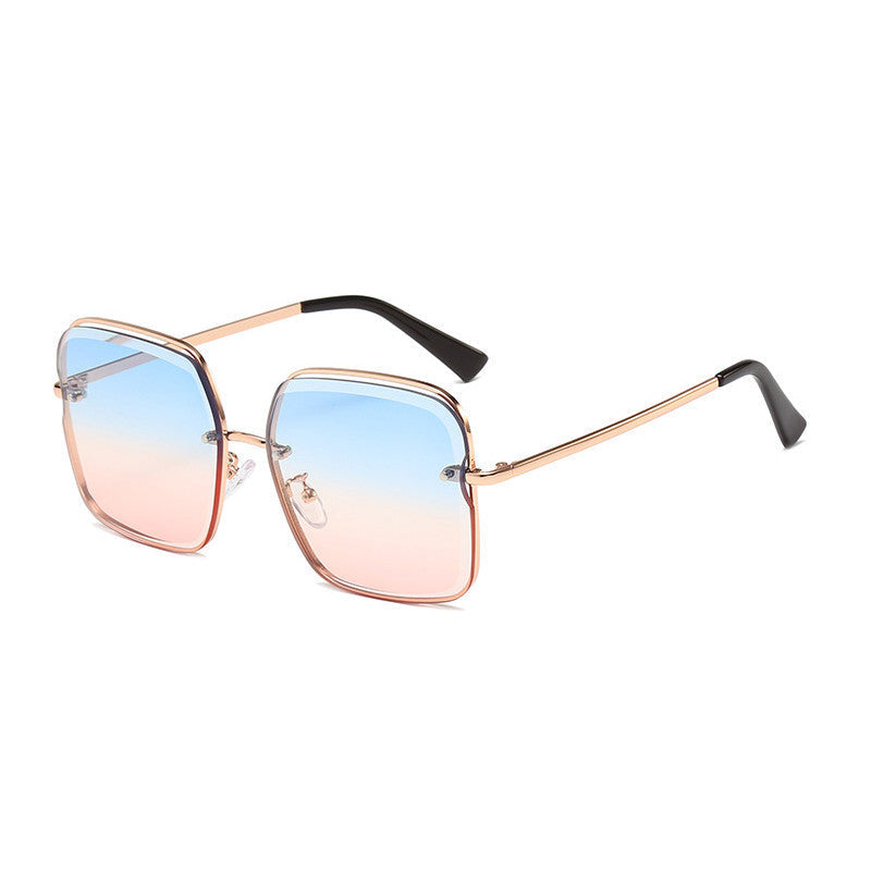Celina | Women’s Rimless Statement Sunglasses with Gradient Lenses