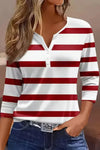 Amelia™ | Striped V-Neck Top