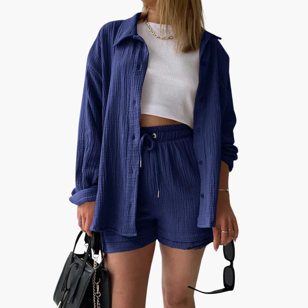 Rosalie | Women’s Casual Two Piece Set with Shorts