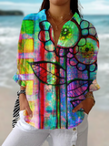 Fenna | Women’s Artistic Bloom Blouse with Floral Print