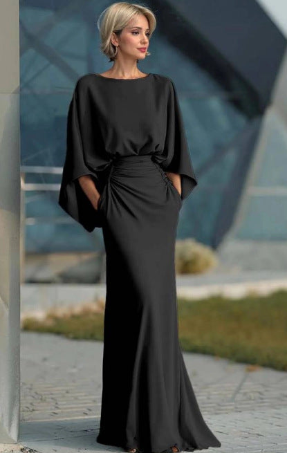 Elise Robertson | Batwing Sleeve Maxi Dress For Women