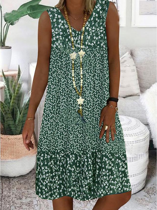 Acacia | Women’s Floral Sleeveless Dress with V-Neck