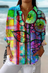 Fenna™ | Artistic Bloom Blouse