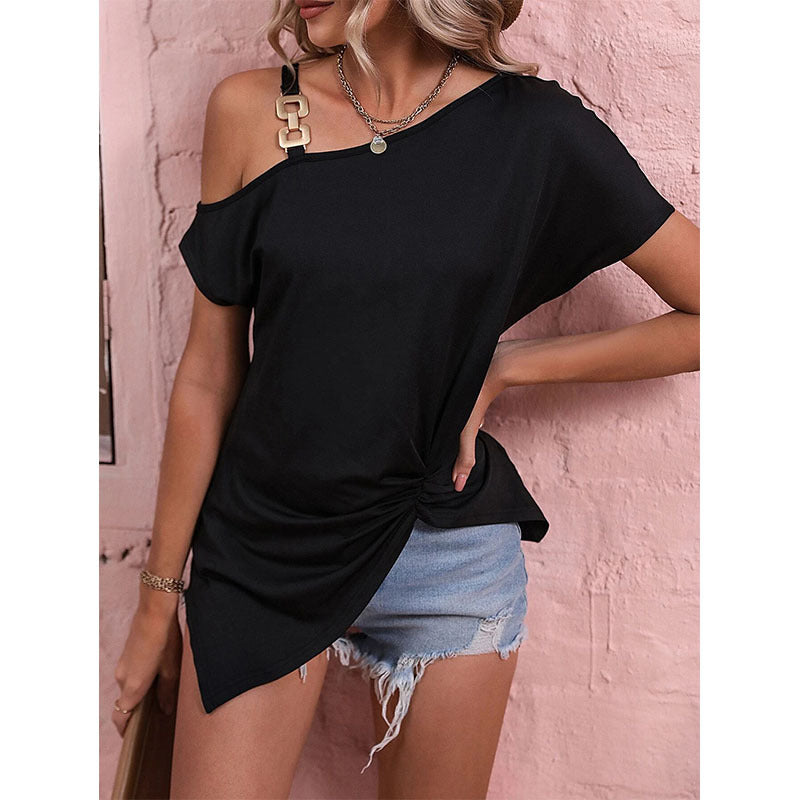 Chloe Bennett | Off-Shoulder Asymmetric Top For Women