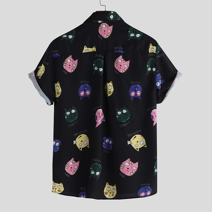 Callum Stewart | Printed Short Sleeve Shirt For Men
