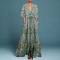Amy | Women’s Elegant Maxi Dress with Floral Pattern