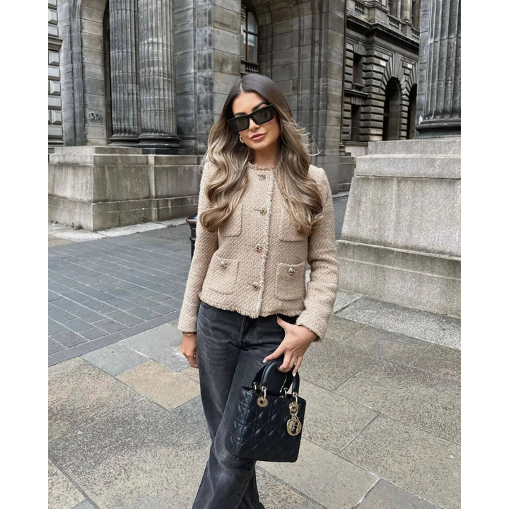Camille Rousseau | Elegant Tweed Jacket For Women