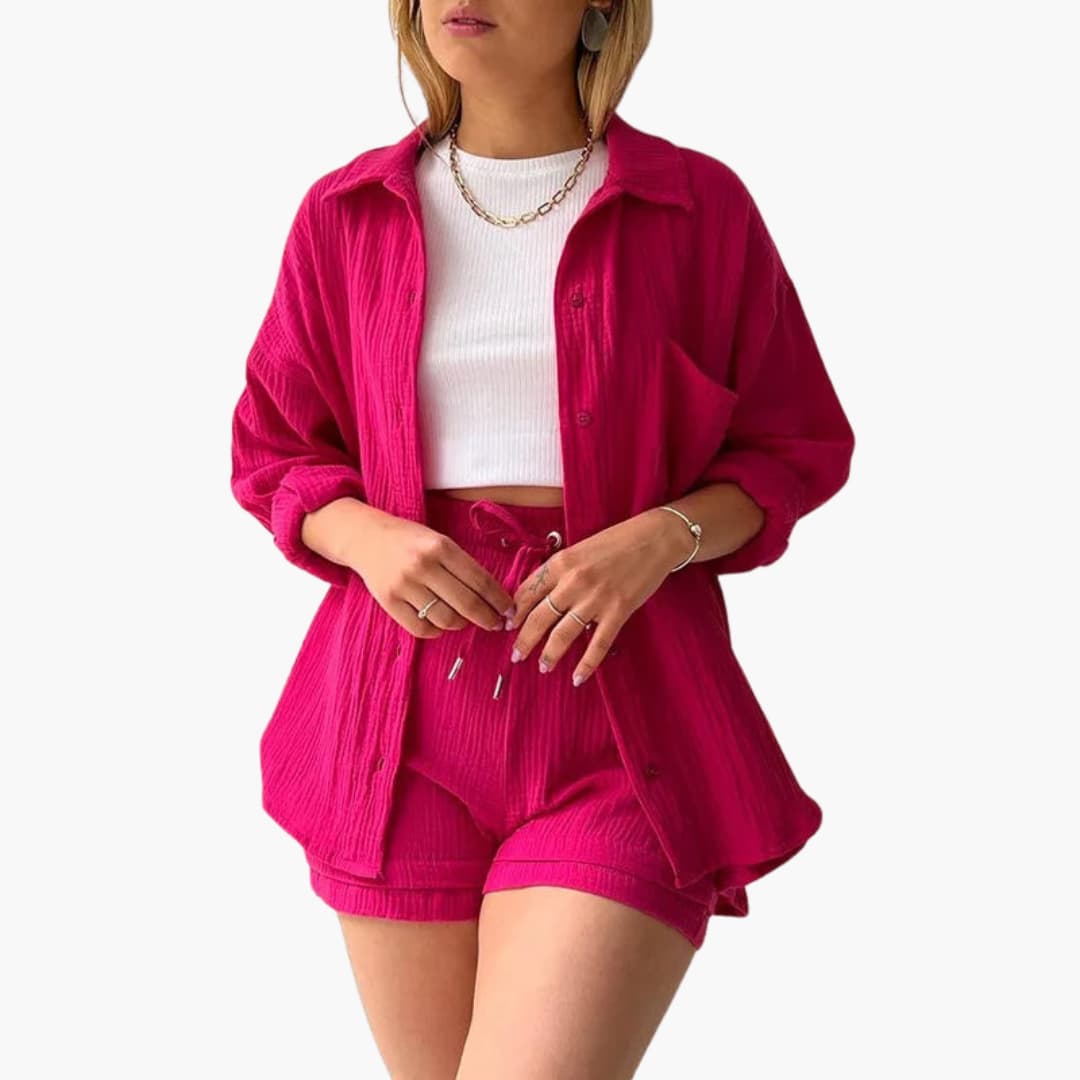 Rosalie | Women’s Casual Two Piece Set with Shorts
