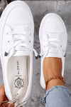 Penny | Women's Low Profile Lace-Up Canvas Sneakers Flat