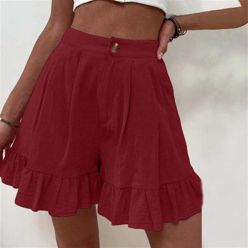 Donna | Women’s Breezy Shorts with Ruffle Hem