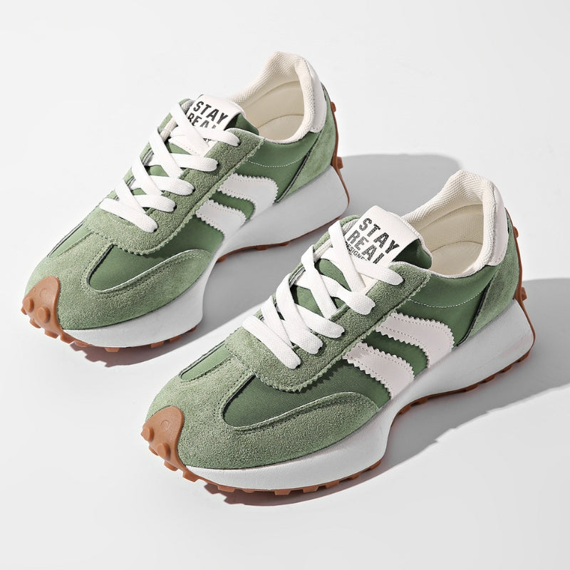 Riley | Women’s Retro Platform Sneakers with Lace-Up