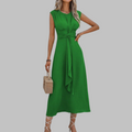 Rees | Women’s Sleeveless Maxi Dress with Round Neck