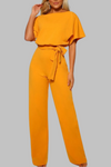Stella | Women's Batwing Sleeve Tie Waist Wide Leg Jumpsuit