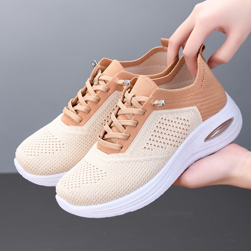 Velra | Women’s Mesh Slip-On Sneakers with Platform