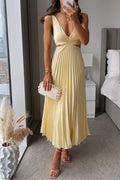 Sarai | Women’s V-Neck Maxi Dress with Waist Cutouts