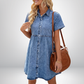 Xanthe | Women’s Everyday Blue Dress with Pockets