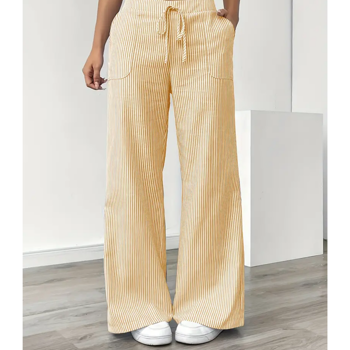 Amber | Women’s Striped Pant with Pockets