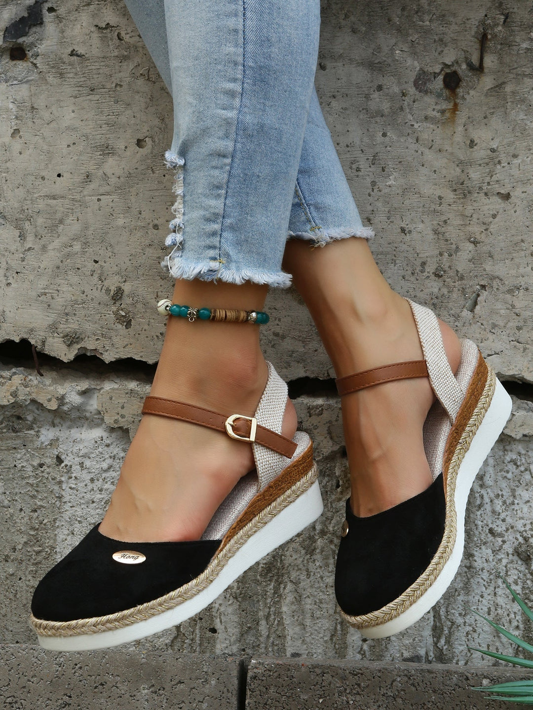 Valentina Rossi | Comfort Wedge Mary Jane Shoes For Women