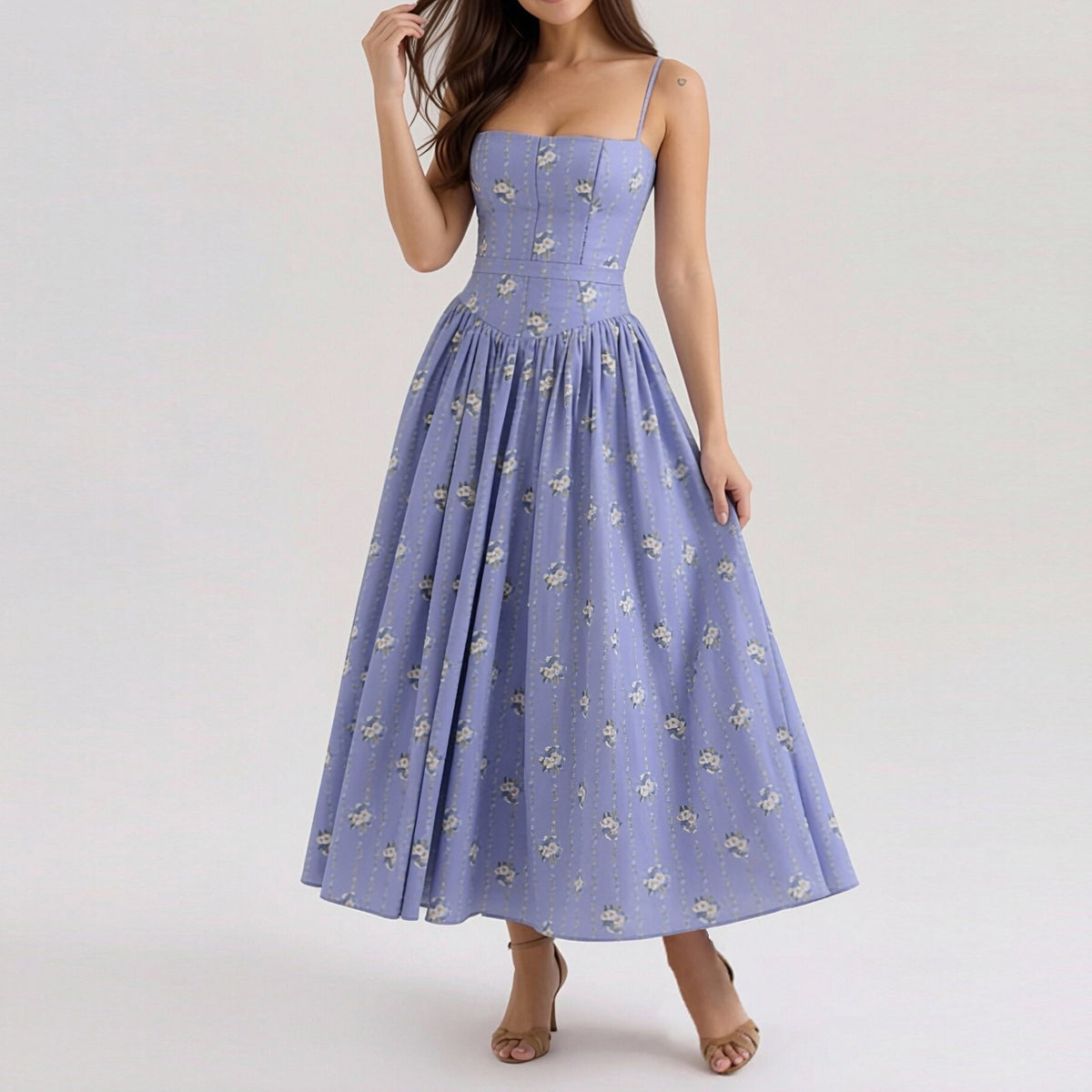 Phoebe Hughes | Floral Print Maxi Dress For Women