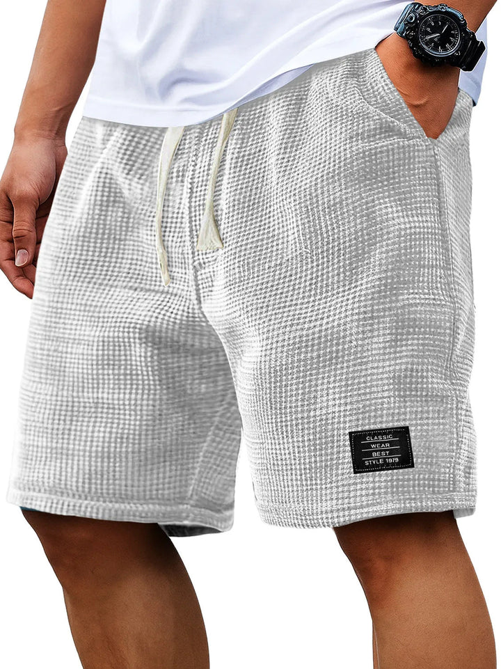 Corey Whitworth | Waffle-Knit Casual Shorts For Men