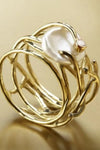 Antique Thin Ring with Pearl