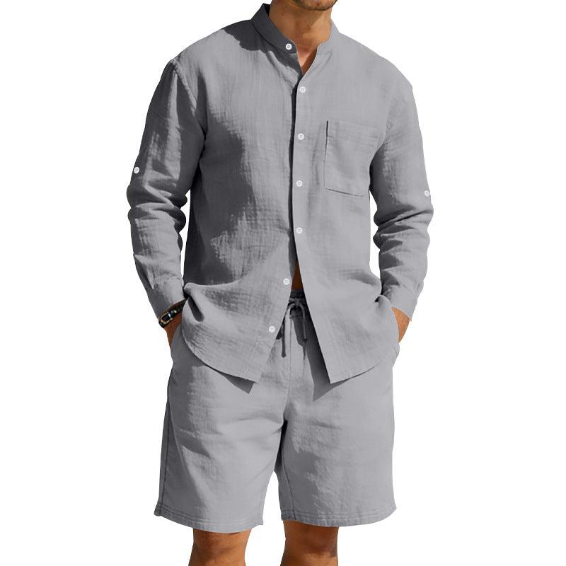 Hugh Barrett | Linen Shirt And Shorts Set For Men