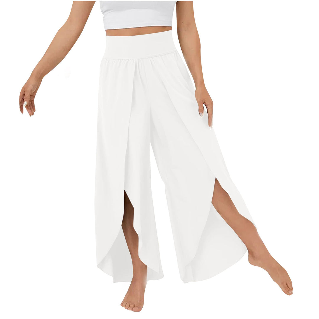 Freya Chandler | High-Waist Split Wide Leg Trousers For Women