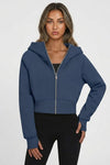 Sophie Laurent | Cropped Zip Hoodie For Women