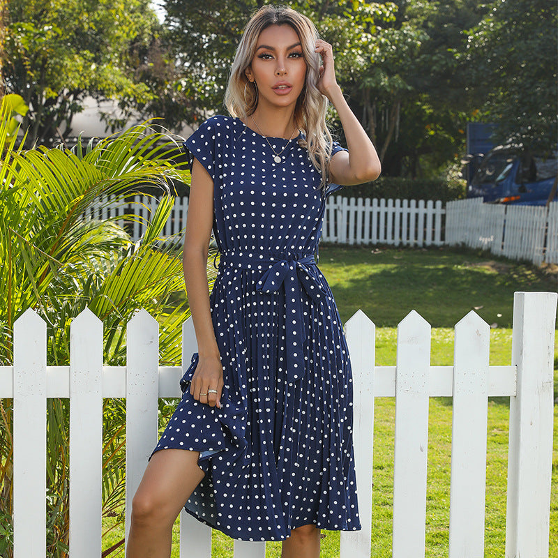 Charlotte Evans | Elegant Polka Dot Summer Dress For Women
