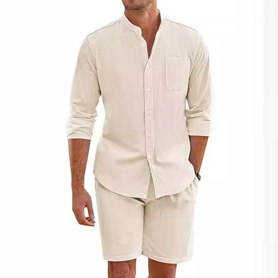 Samuel Kingsley | Relaxed-Fit Two-Piece Shirt &amp; Shorts Set For Men