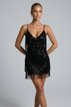 Ruby Tindall | Sequin Fringe Mini Dress For Women