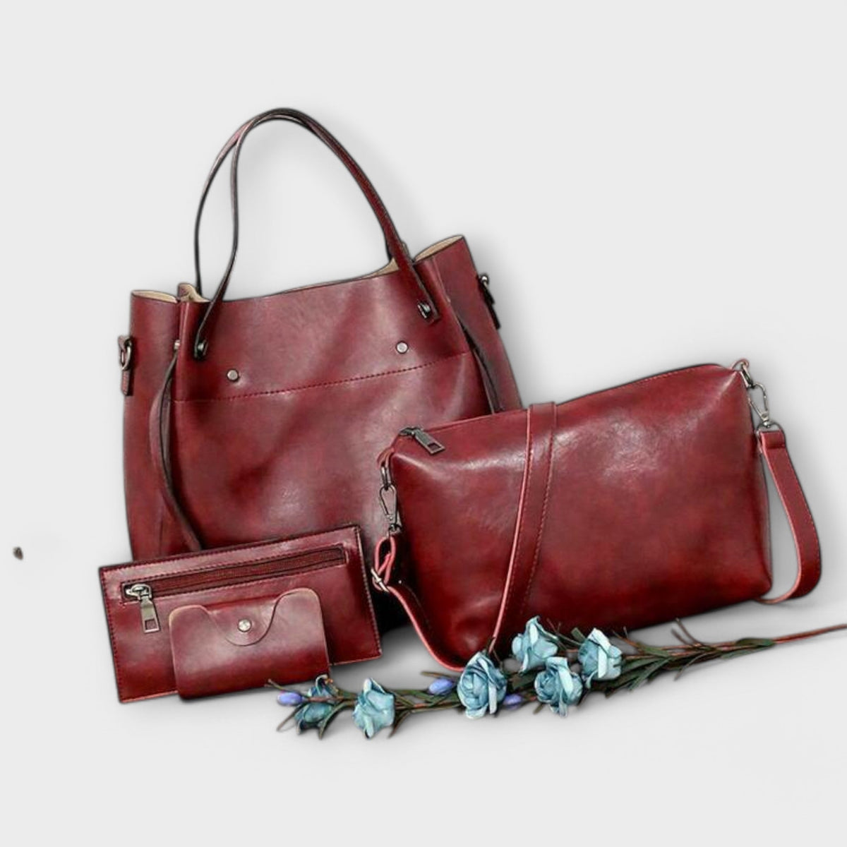 Olivia | Women’s 4-Piece Vintage Bag Set with Versatility