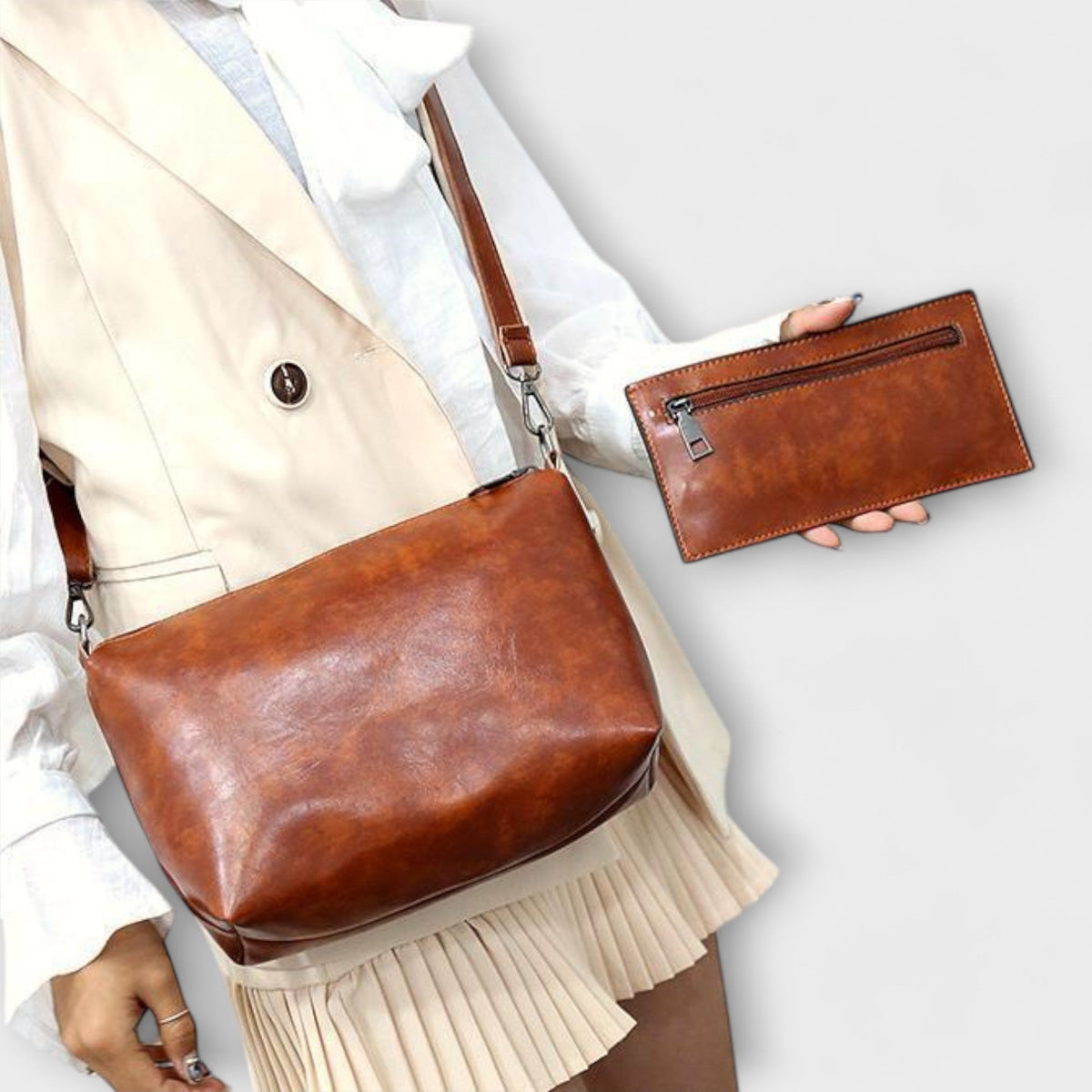 Olivia | Women’s 4-Piece Vintage Bag Set with Versatility