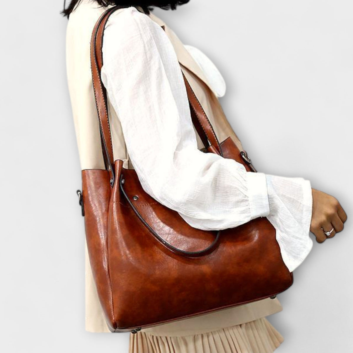 Olivia | Women’s 4-Piece Vintage Bag Set with Versatility