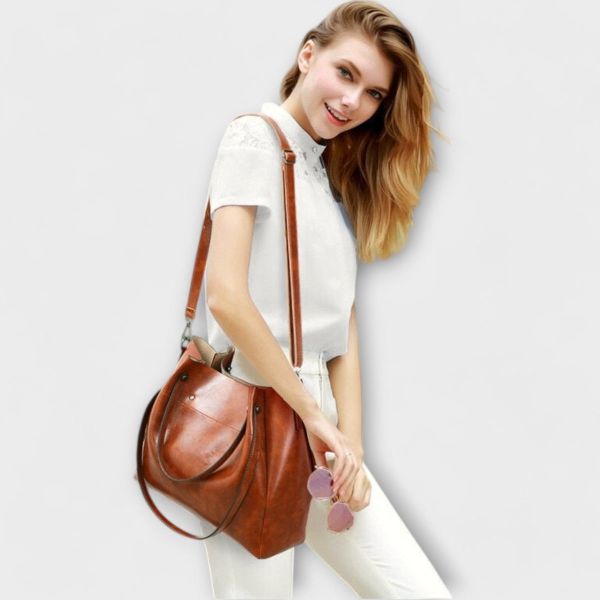 Olivia | Women’s 4-Piece Vintage Bag Set with Versatility