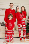 Red Matching Family Christmas Pyjamas Set