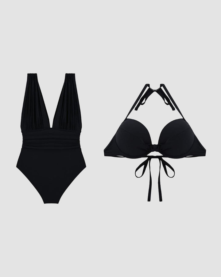 Michelle | Luxury Shaping Swimsuit with Deep V-Neck