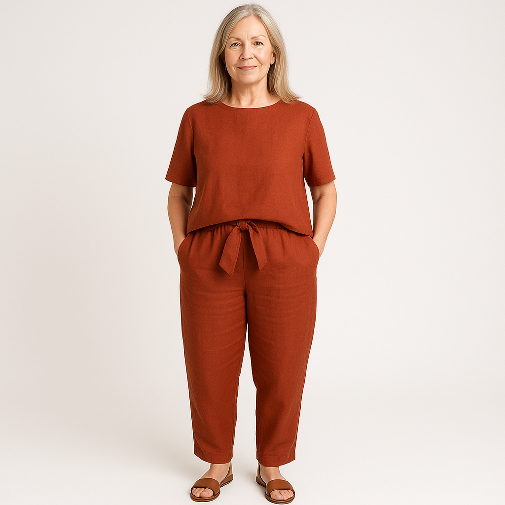 Vivienne | Women’s Casual Set with Tie Waist