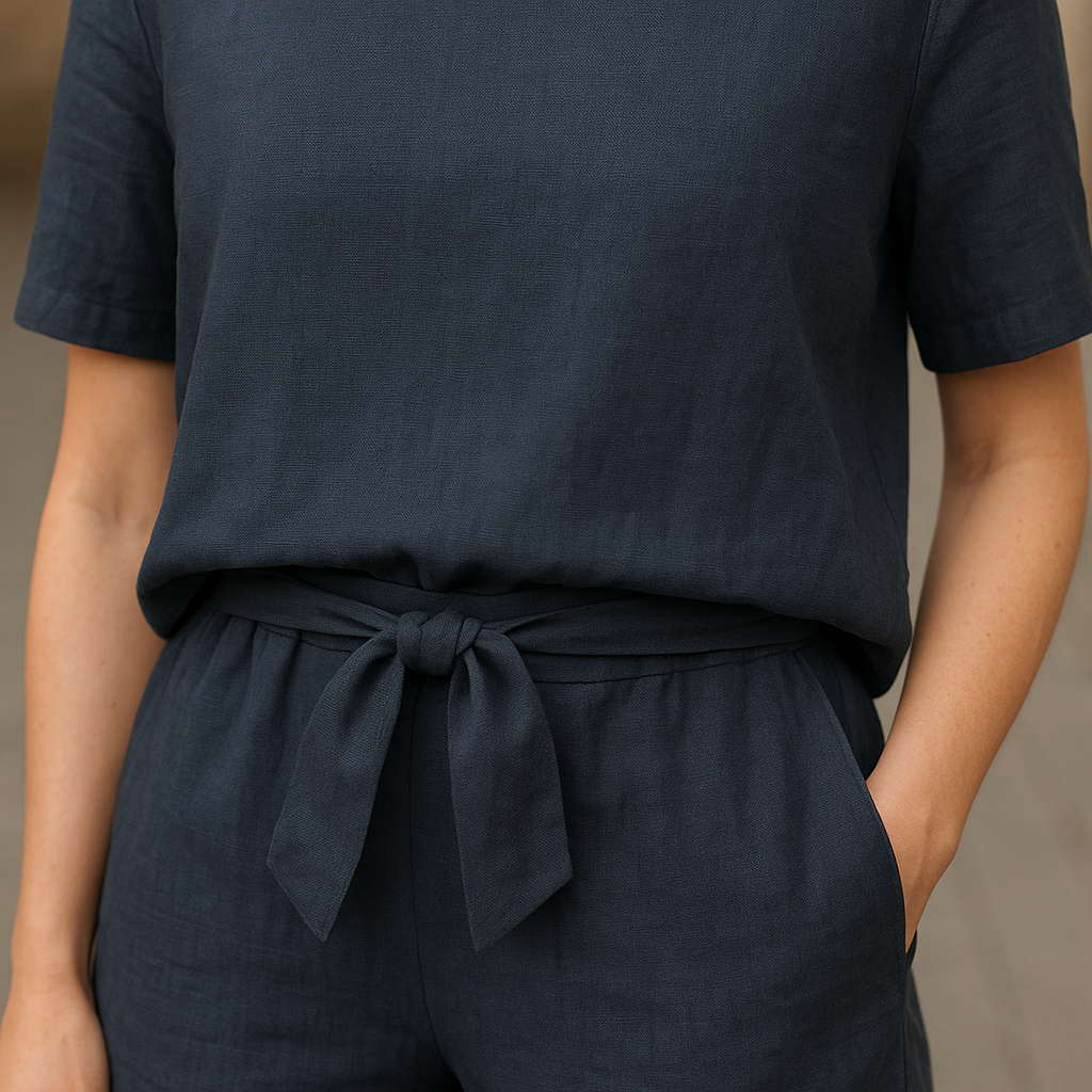 Vivienne | Women’s Casual Set with Tie Waist