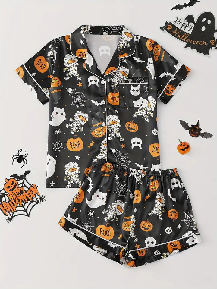 Spooky Pumpkin | Halloween Pyjama Set For Women