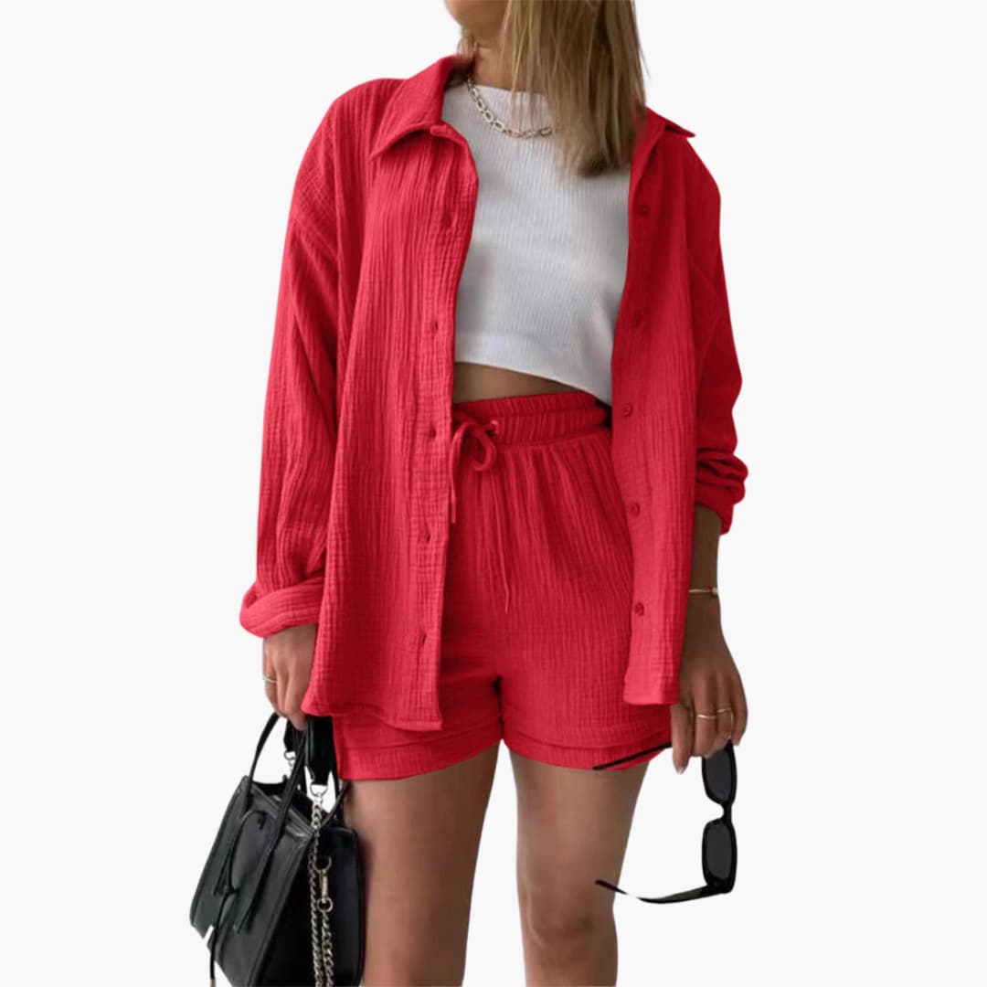 Rosalie | Women’s Casual Two Piece Set with Shorts