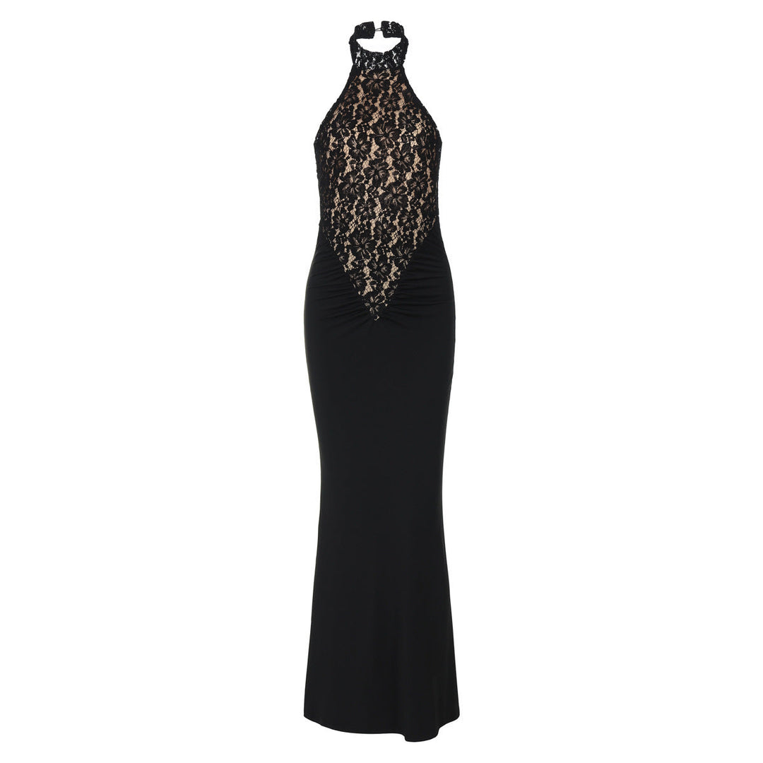 Evie Sharpe | Lace Halterneck Maxi Dress For Women