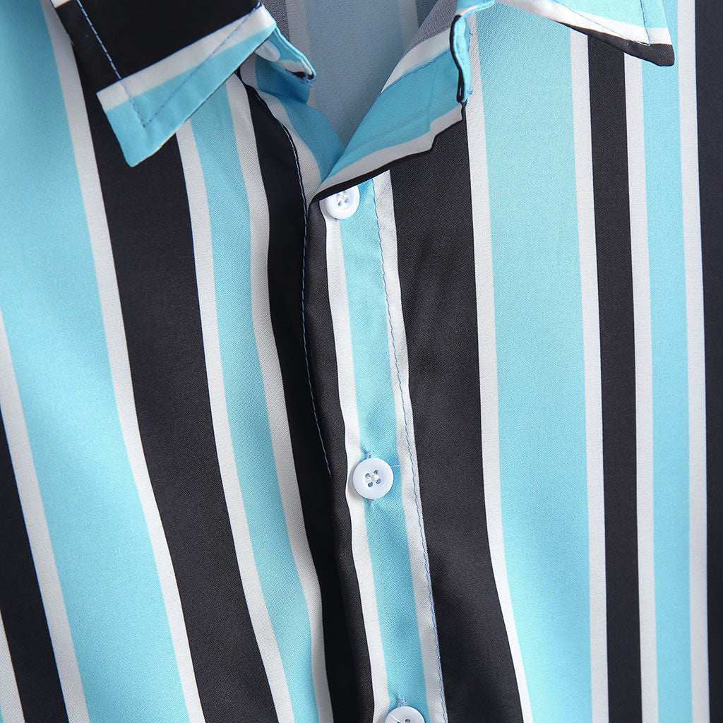 Ryan Walsh | Striped Short Sleeve Shirt For Men
