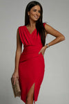 Moana | Pleated V-Neck Dress