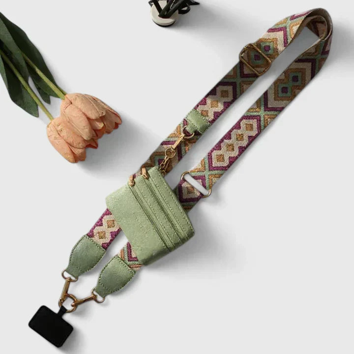 Delyora | Women’s Elegant Phone Holder with Crossbody Strap