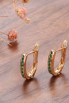 Elegant Green Earrings