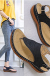 Orla Delaney | Two-Tone Leather Roman Sandals For Women